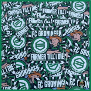 Farmer till i die stickeer
